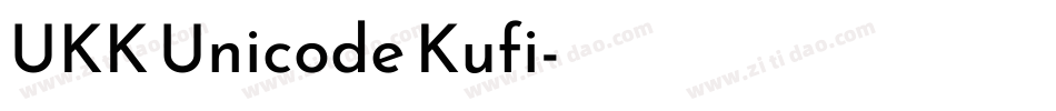 UKK Unicode Kufi字体转换